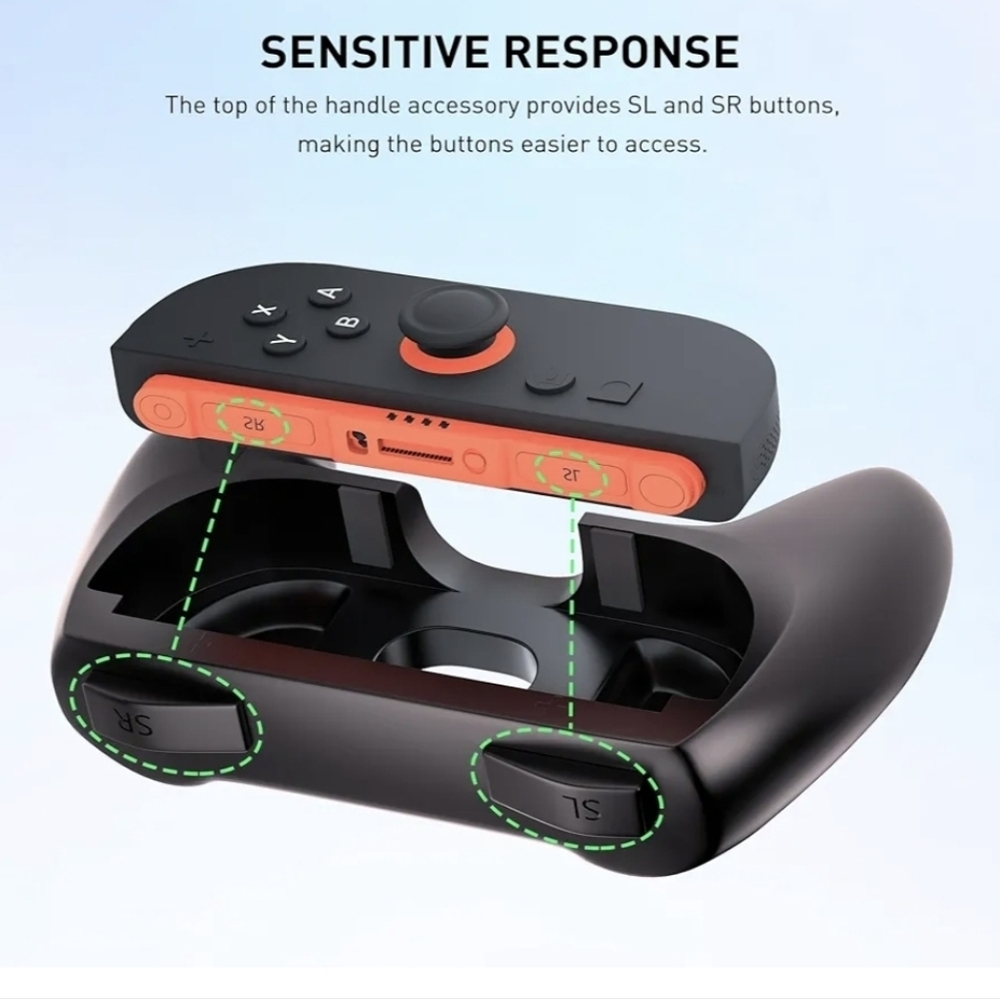 Black Switch 2 Controller Grip - Picture 2 of 3